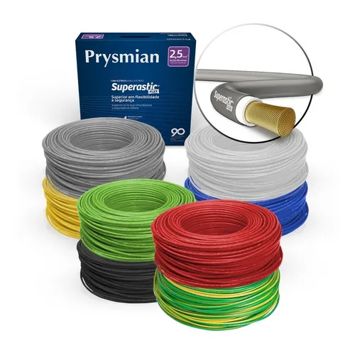 Fio Flexvel Prysmian Superastic 2,50mm 70g 750v Cores 100m