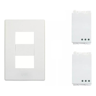 Placa Blanca Con Apagador Escalera Y Un Apagador 4 Vías Casa Placa Blanca Con Apagador Escalera Y Un Apagador 4 Vías Casa