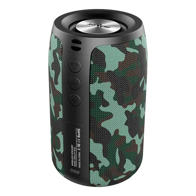 Parlante Portatil Inalabrico Zealot S32 5w Bt5 Usb Tf Camo