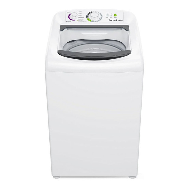 Máquina De Lavar Consul 12kg Branca Com Dosagem Econômica E Ciclo Edredom