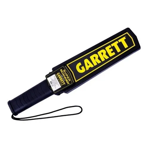 Garrett Super Scanner Detector De Seguridad Con Cargador Color Negro