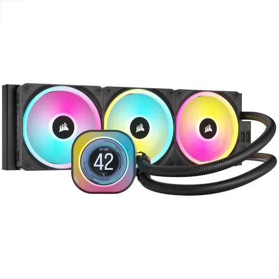 Water Cooler 360mm Corsair H150i Icue Link Lcd Aio Led Rgb