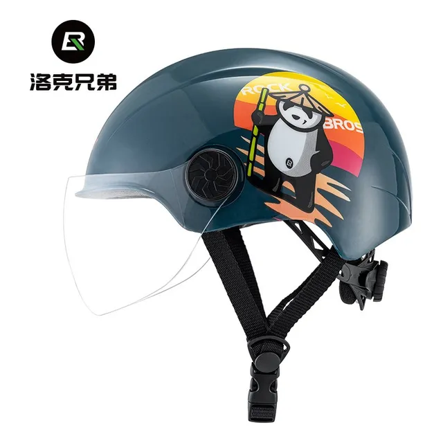 Casco Para Niños Patinaje Bicicleta Moto Rockbros Panda Dino