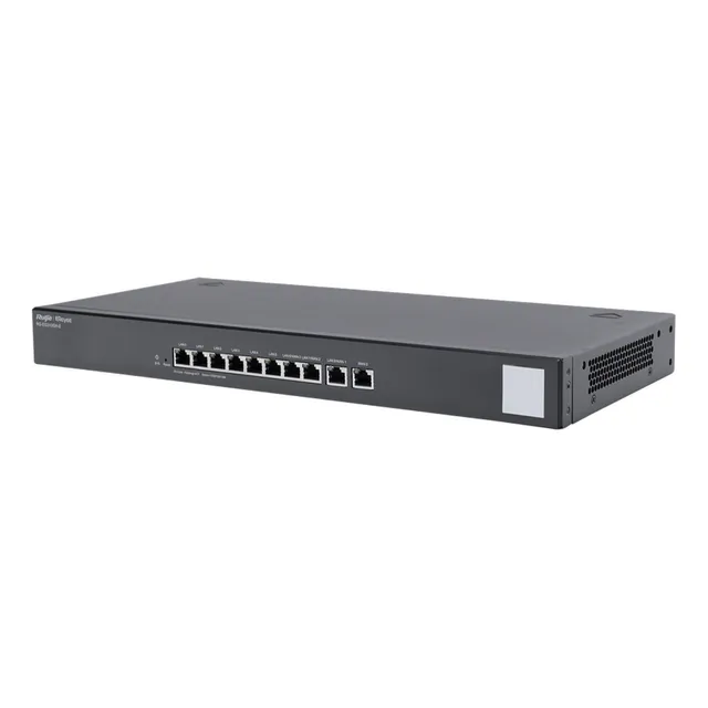 Ruijie Router Balanceador Administrable Rg-eg310gh-e 6 Puertos Lan 3 Puertos Lan/wan Gigabit 1 Puerto Wan Gigabit, Hasta 350 Clientes Con Desempeño De Hasta 1.5 Gbps Monitoreo Y Configuración Remota