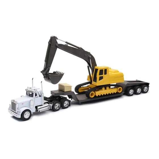 Caminhão Peterbilt 379 Big Rig + Carreta Retro 1:32 New Ray