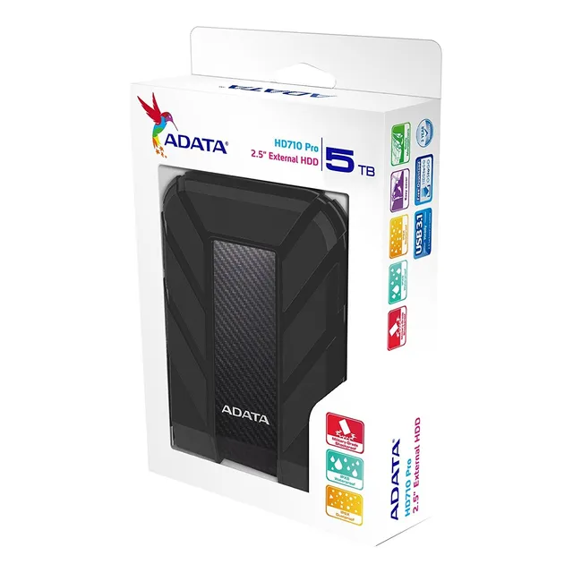 Disco Duro Externo Adata Hd710 Pro Ahd710p-5tu31 5tb Negro