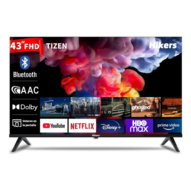Smart Tv Hikers 43 Fhd Tizen Con Samsung Tv Plus Bluetooth