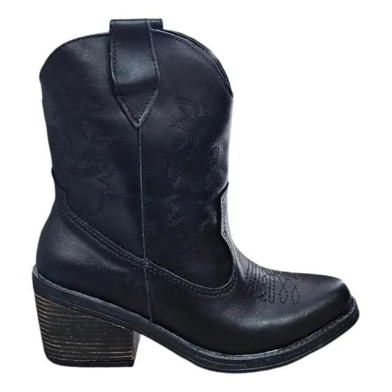 Botas Texanas De Cuero Vacuno Mujer Media Caña Bakanas Shoes