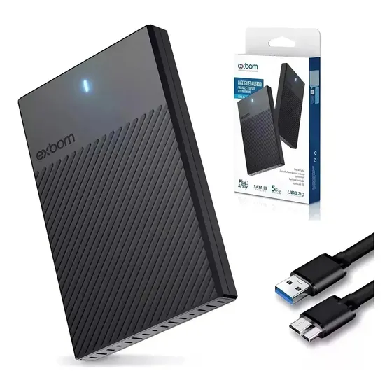 Disco Rígido Externo Exbom 1TB USB 3.0 para Notebook PS4 Xbox