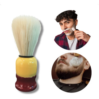 Pincel Para Barbear Barba Cabo De Plástico Cerdas Macias Pincel Para Barbear Barba Cabo De Plástico Cerdas Macias