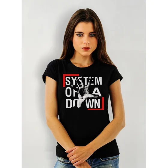 Polera Mujer System Of A Down Logo Rock Abominatron