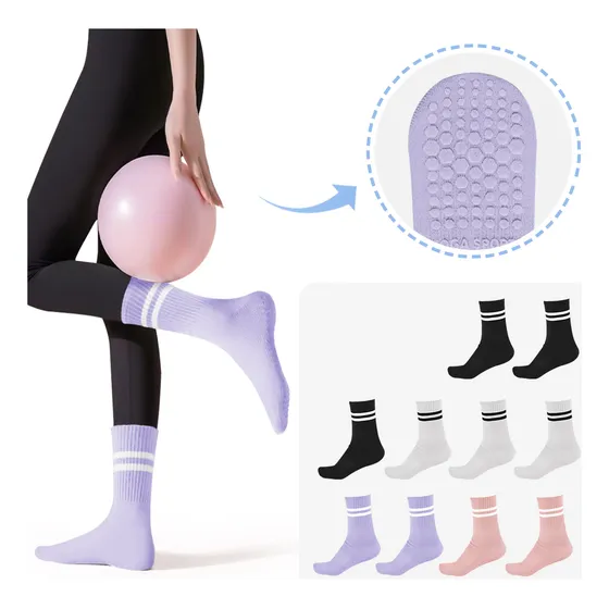 10 Par Calcetines Para Yoga Calcetas Pilates Para Mujer