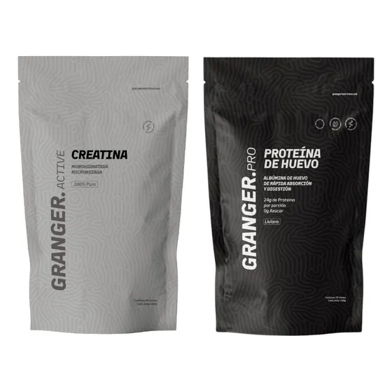 Granger Creatina 300g + Proteina De Huevo Sabor Chocolate