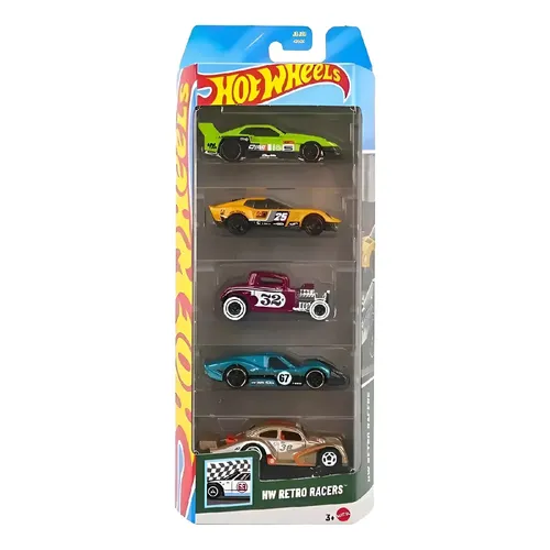 Hot Wheels Pack Com 5 Carros Hw Hot Rods Original - Mattel
