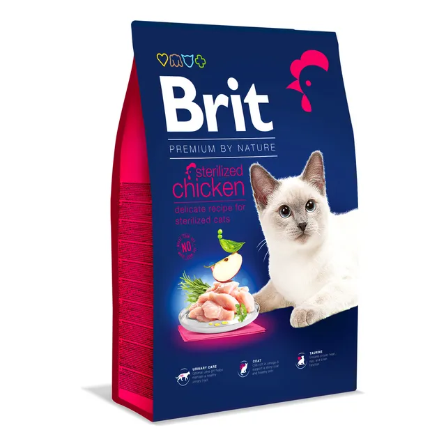Brit Premium gato castrado pollo 8kg