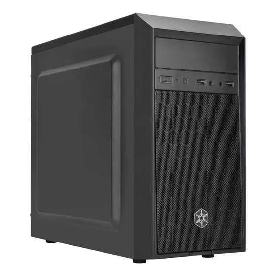 Gabinete Silverstone Ps16 M-atx Mesh Frontal Bahia 5.25 Color Negro
