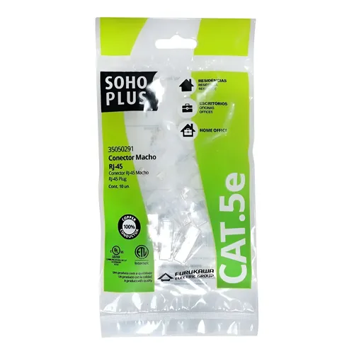 Conector Macho Rj45 Furukawa Sohoplus Cat5e - 10 Peças | MercadoLivre