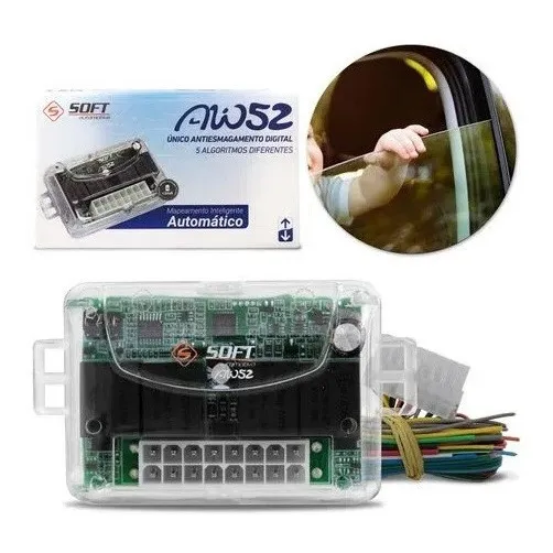 Módulo Centralina Vidro Elétrico Soft Aw 52 Antiesmagamento