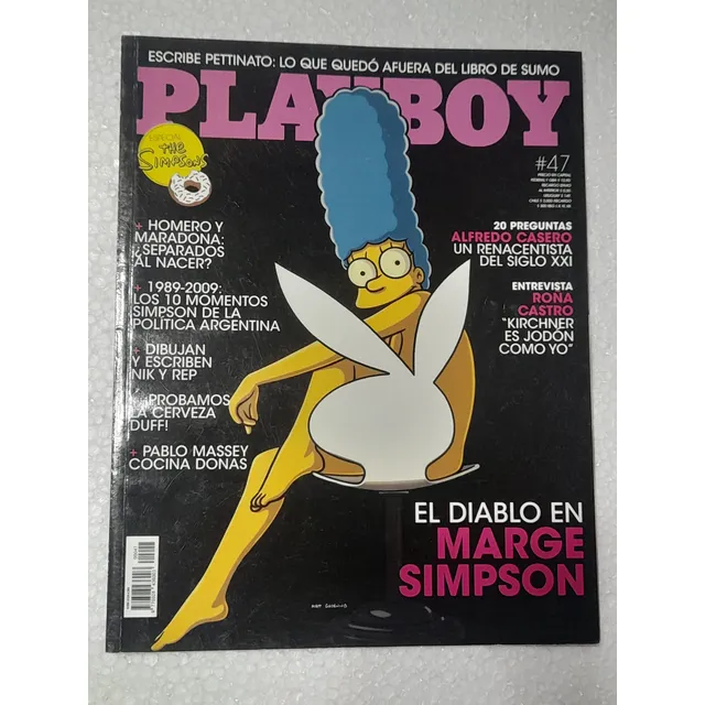 Revista Playboy Argentina - Marge Simpson