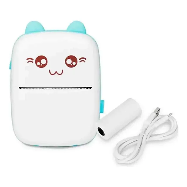 Mini Impresora Térmica Portátil Gatita Bluetooth 200dpi