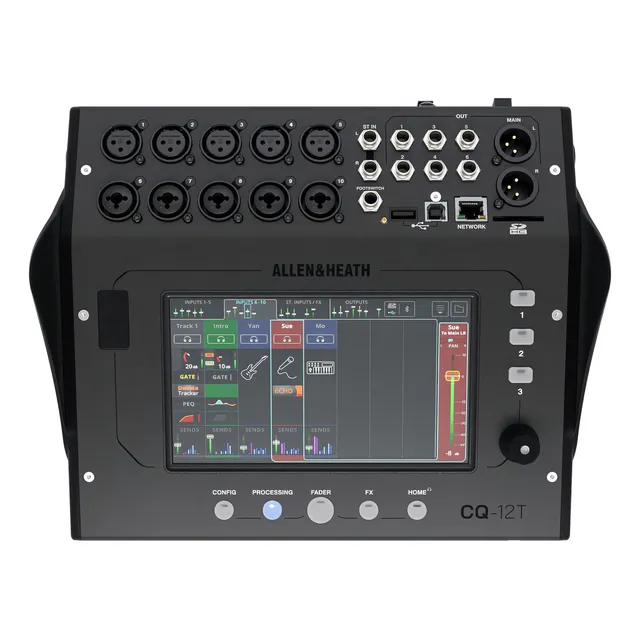 Mezcladora para DJ digital Allen & Heath CQ CQ-12T 220V color negro