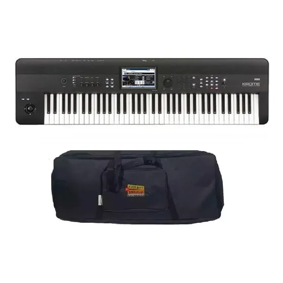 Kit Teclado Sintetizador Korg Krome 73 Com Capa