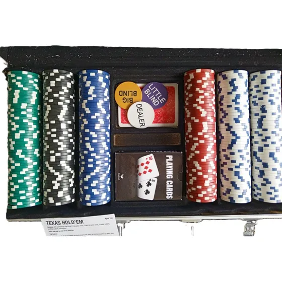 Juego Poker Texas Holdem Prof. 300 Fichas. Estuche Aluminio