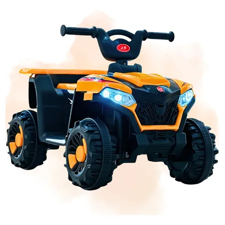 Quadriciclo Elétrico Infantil 6v Zippy Toys Com Farol Laranja 127/220v