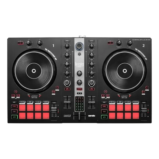 Controlador Dj Hercules Inpulse 300 Mk2 Serato Djuced Vdj Color Negro