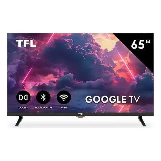 Pantalla Smart Tv 65 Pulgadas Tfl Google Tv 4k Ultra Hd Frameless Bluetooth Dolby Audio