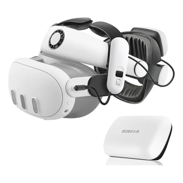 Bobovr S3 Pro Strap 2*b100 Bateria Para Meta Quest3/quest 3s Cor Branco