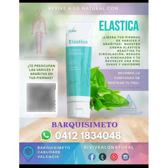 Crema Elástica, Varices, Arañitas Salud Y Bel En Tus Piernas