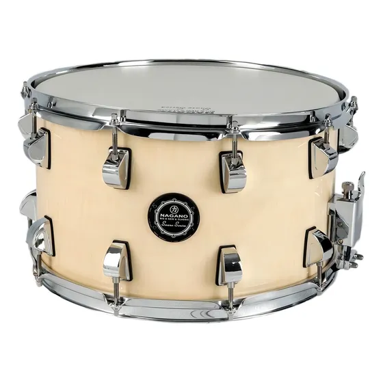 Caixa de bateria Nagano Big Beat 14" x 8" - creme