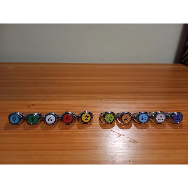 Anillos De Akatsuki (naruto)