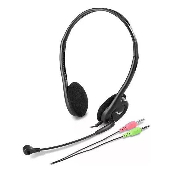 Audífonos Genius Hs 200c Con Micrófono Jack Call Center Pc