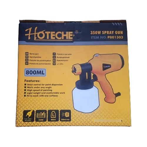 Pistola De Pintura Eléctrica 350w 800 Ml Hoteche Sin Uso