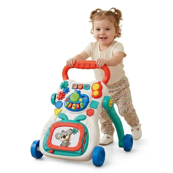 Caminador Para Bebe Musical De Juguete Azul
