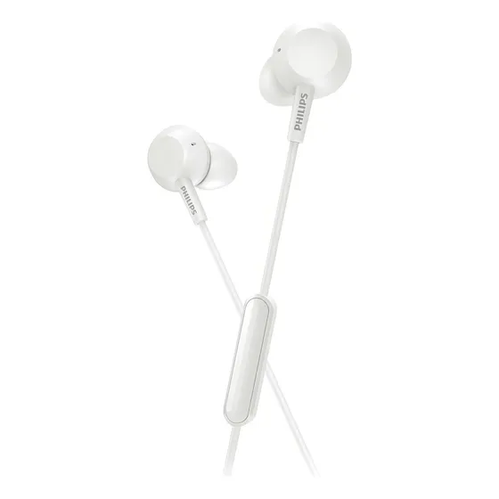 Auricular Philips Tae4105wt/00 Blanco Graves Micrófono
