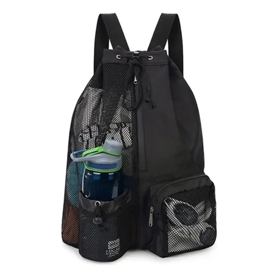 Bolsa De Natación Con Cordón De Malla, Mochila De Playa.