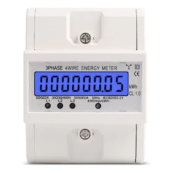 Medidor Trifasico Digital Kwh Riel Din 4 Polos 80a