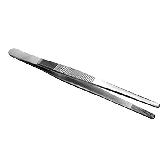Pinza Disección 14cm Sin Dientes Instrumental Hergom Silvery