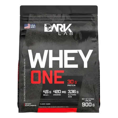Whey One Baunilha Pro Com Bcaa E Aminoácidos 900g Dark Lab