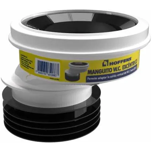 Manguito Wc Con Junta Y Adaptador A 110 Mm Excéntrico 5 (cm)