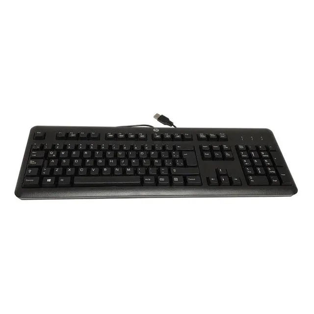 Teclado Hp Interfaz Usb Modelo Ku-1156 En Español L.a. Teclado Negro Idioma Español Latinoamérica