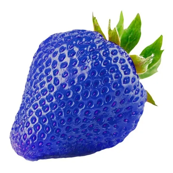  300 Sementes De Morango Azul Da Polpa Vermelha 