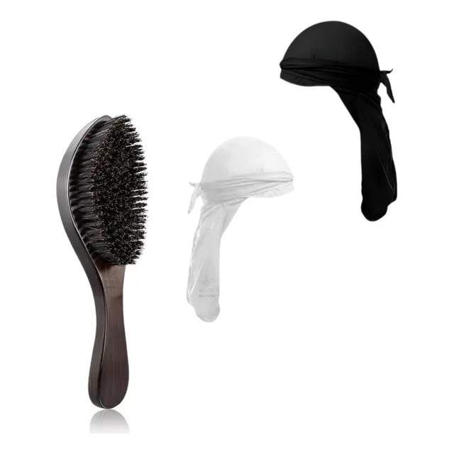 Kit 2 Durag E Escova Hard Para Waves 360 Rapper