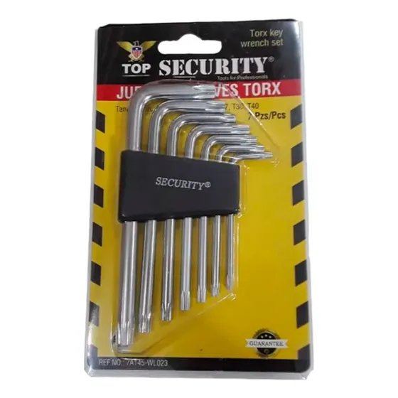 Juego Kit Llave Torx 7 Piezas Marca Security