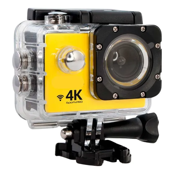 Cámara De Acción 4k Amarillo Deporte Acuático Y Accesorios