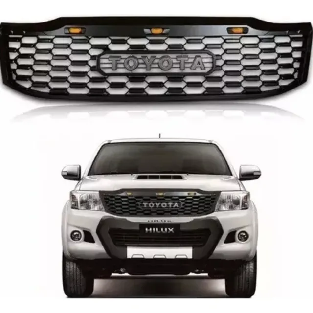 Grade Frontal Toyota Hilux 2012 2013 2014 2015 Com Leds Top