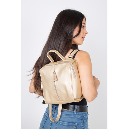 Mochilas De Dama Reforzada Urbana Reforzada Citadina Bella Color Oro Diseño De La Tela Graneado Mochilas De Dama Reforzada Urbana Reforzada Citadina Bella Color Oro Diseño De La Tela Graneado